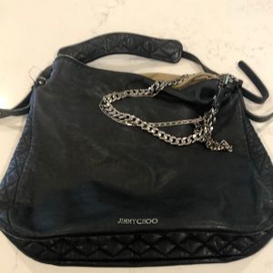 Jimmy Choo moto bag with chains